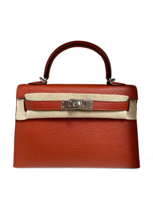 Copy of Hermes Kelly Sellier 20 Cuirve Strap Rose Mexico Cherve PHW