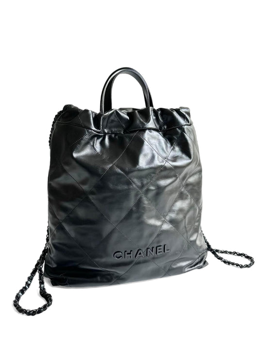 Chanel Backpack Small So Black Calfskin
