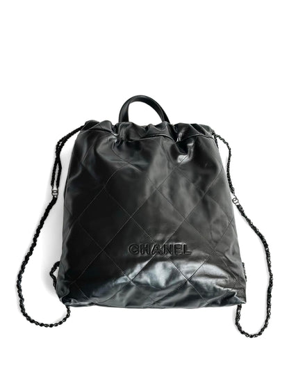 Chanel Backpack Small So Black Calfskin