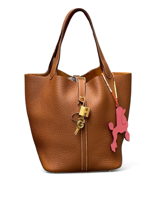 Hermes Picotin 22 Gold Clemence GHW