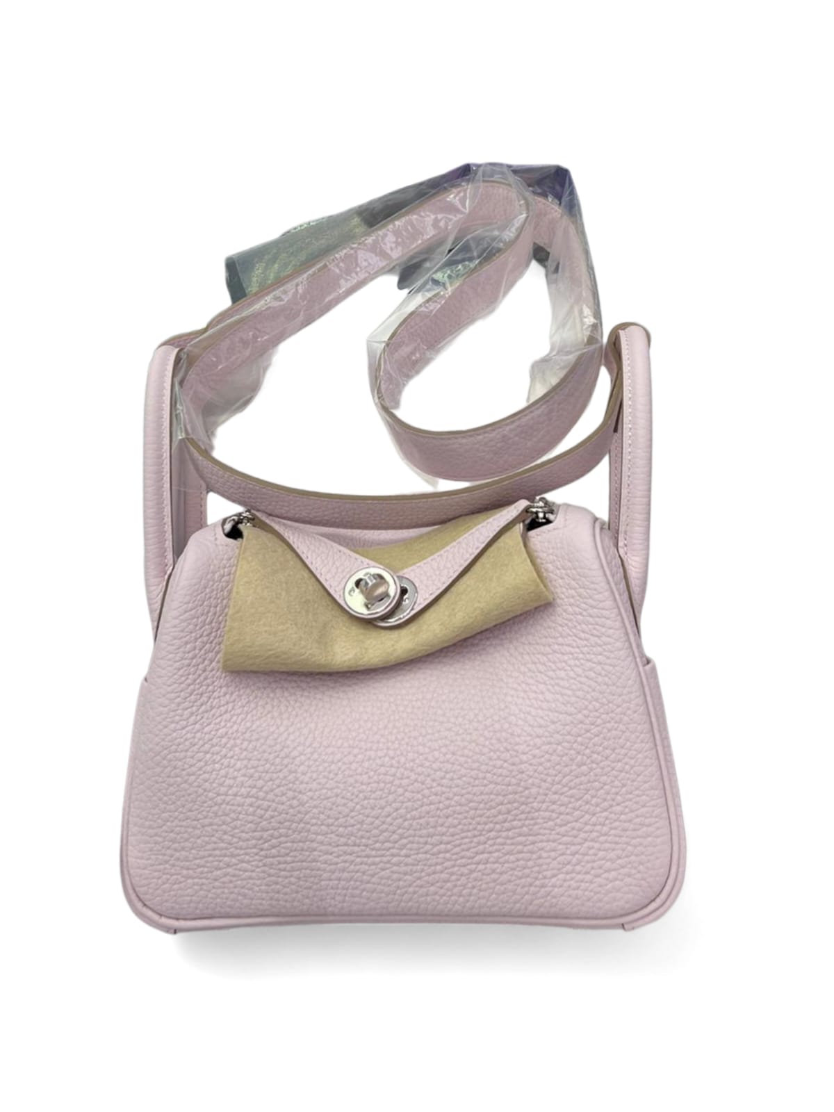 Hermes Lindy Mini Mauve Pale Clemence PHW