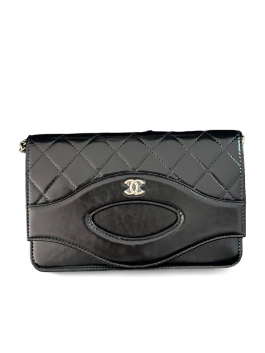 Chanel Wallet On Chain Black Lambskin LGHW 24C
