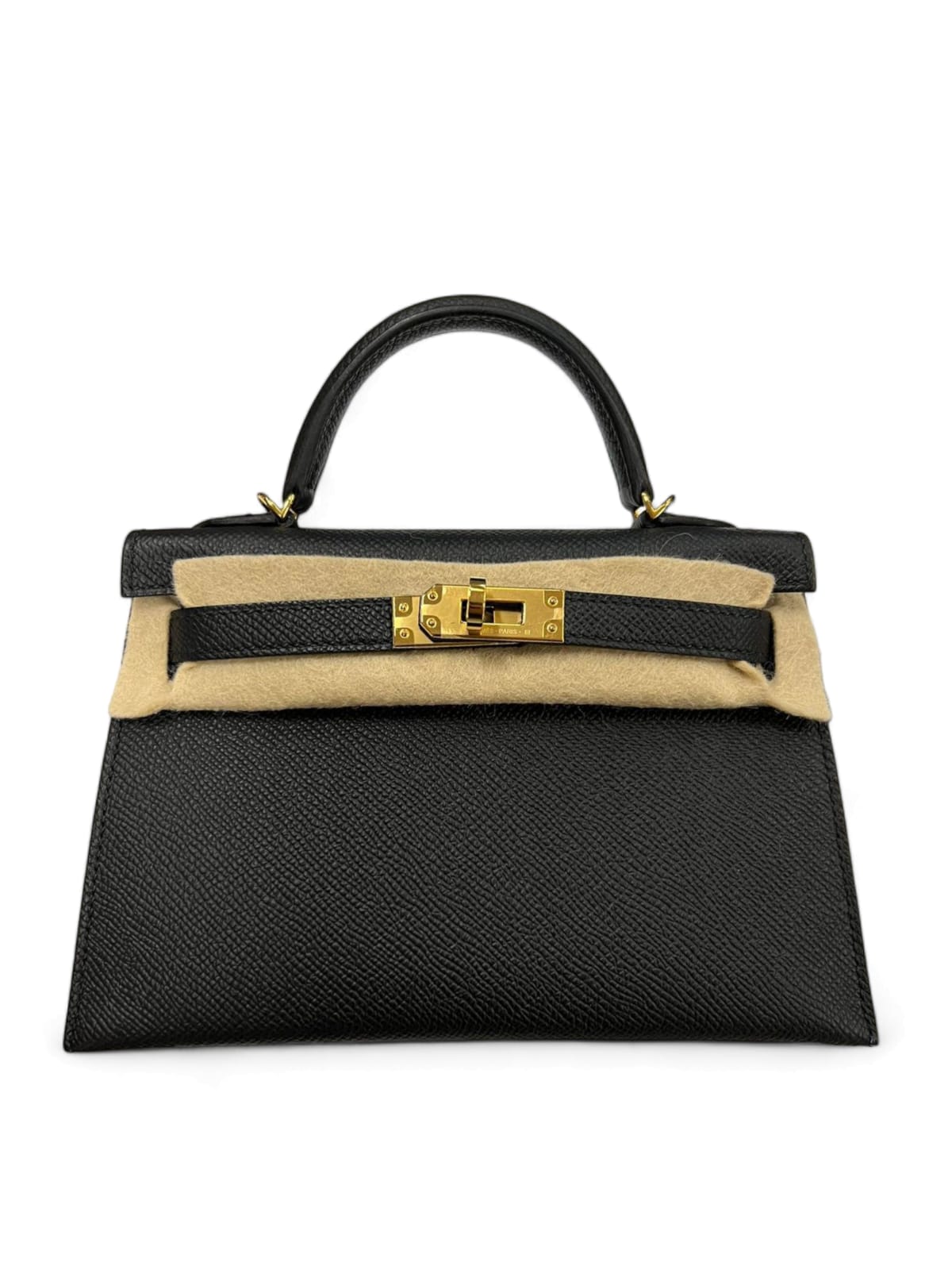 Hermes Kelly Sellier 20 Noir Epsom GHW