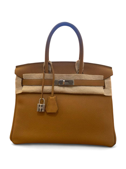 Hermes Birkin Retourne 30 Caramel Lime Togo PHW