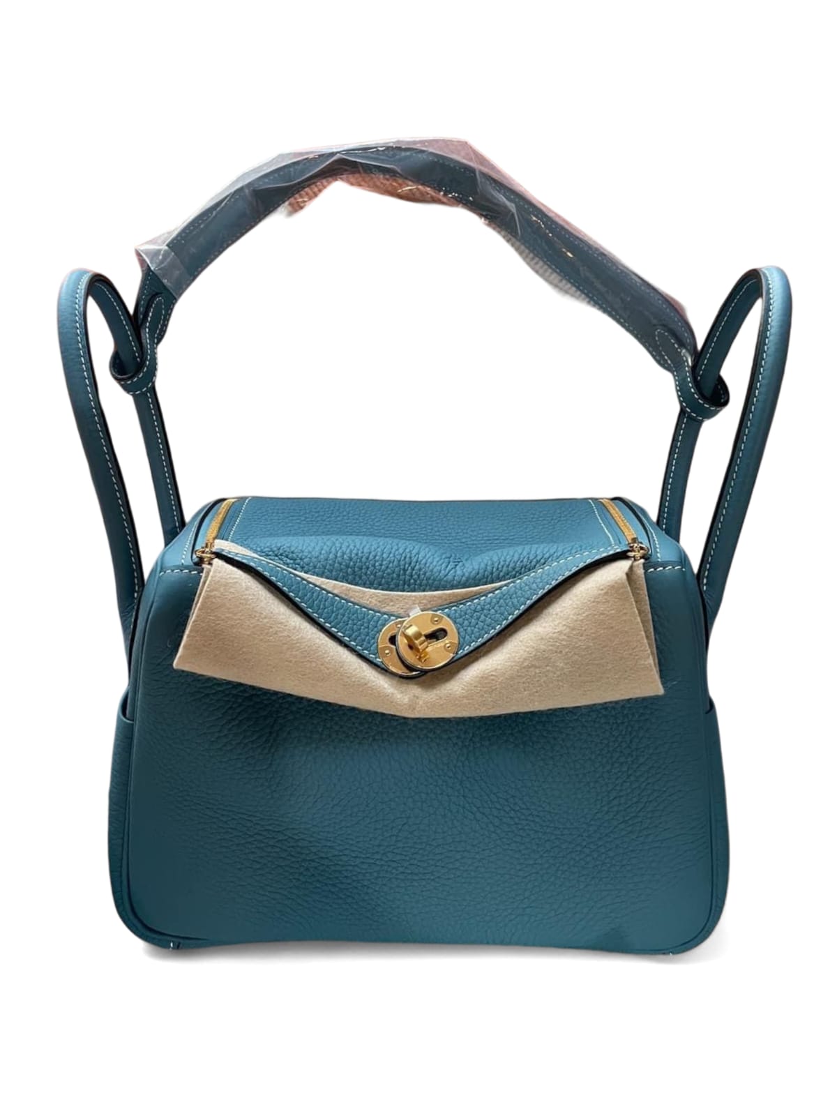 Hermes Lindy 26 Blue Jean Clemence GHW