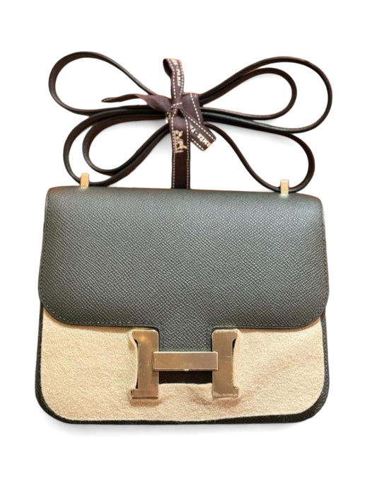 Hermes Constance 18 Vert De Gris Epsom Permabrass Hardware