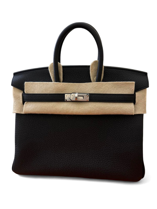 Hermes Birkin Retourne 25 Noir Togo PHW