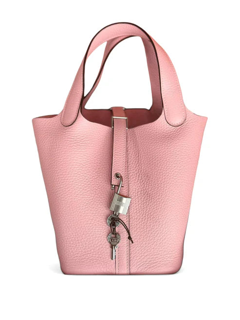 Hermes Picotin 18 Rose Sakura Clemence PHW