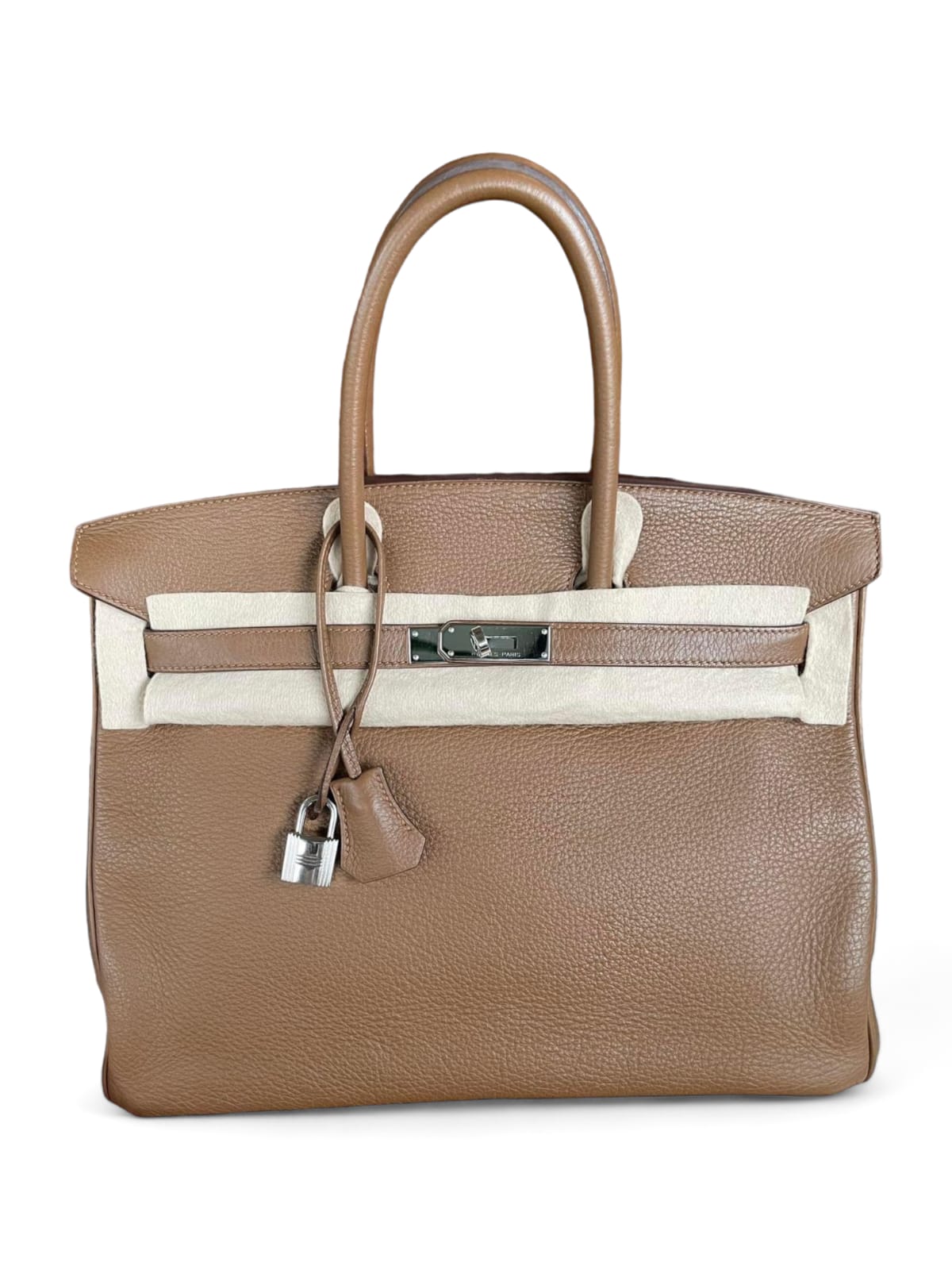 Hermes Birkin Retourne 35 Vintage Alezan Clemence PHW