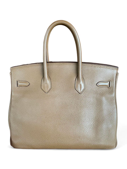 Hermes Birkin Retourne 35 Vintage Alezan Clemence PHW