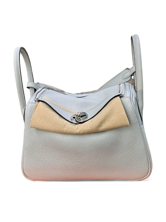 Hermes Lindy 26 Blue Pale Clemence PHW