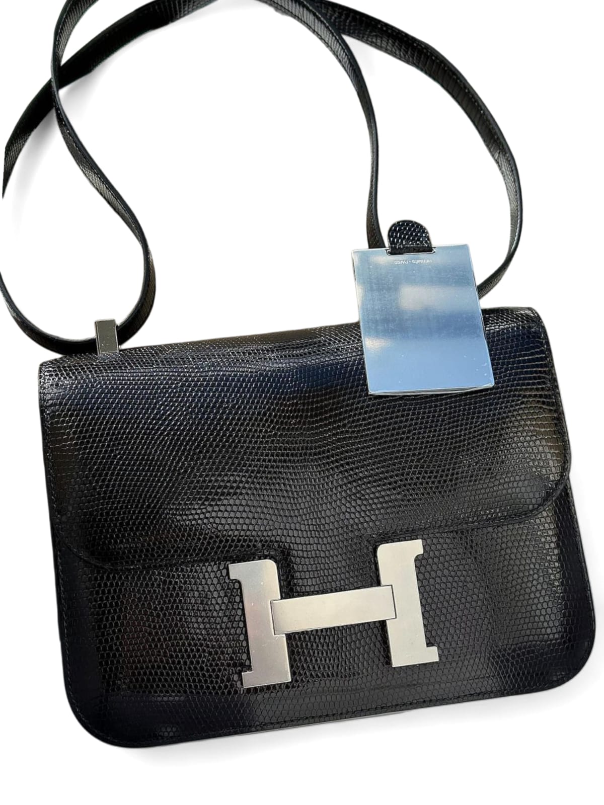 Hermes Constance 1-24 Noir Lizard PHW