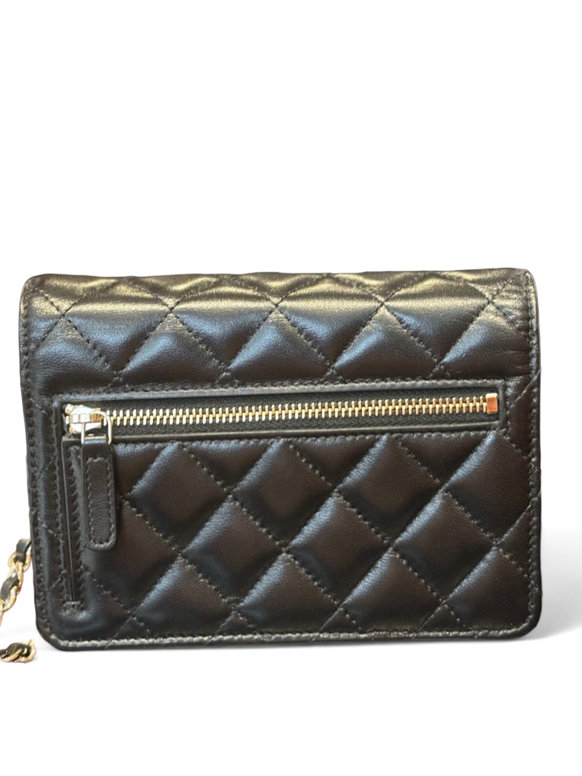 Chanel Woc With Camelia Black Lambskin LGHW