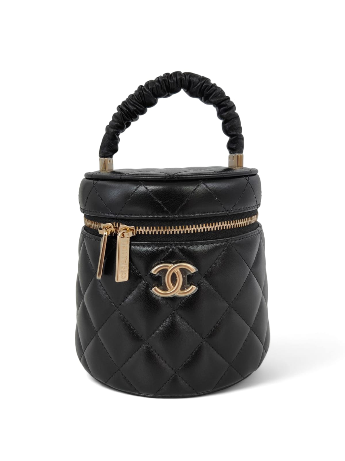 Chanel Vanity Handle Black Lambskin LGHW