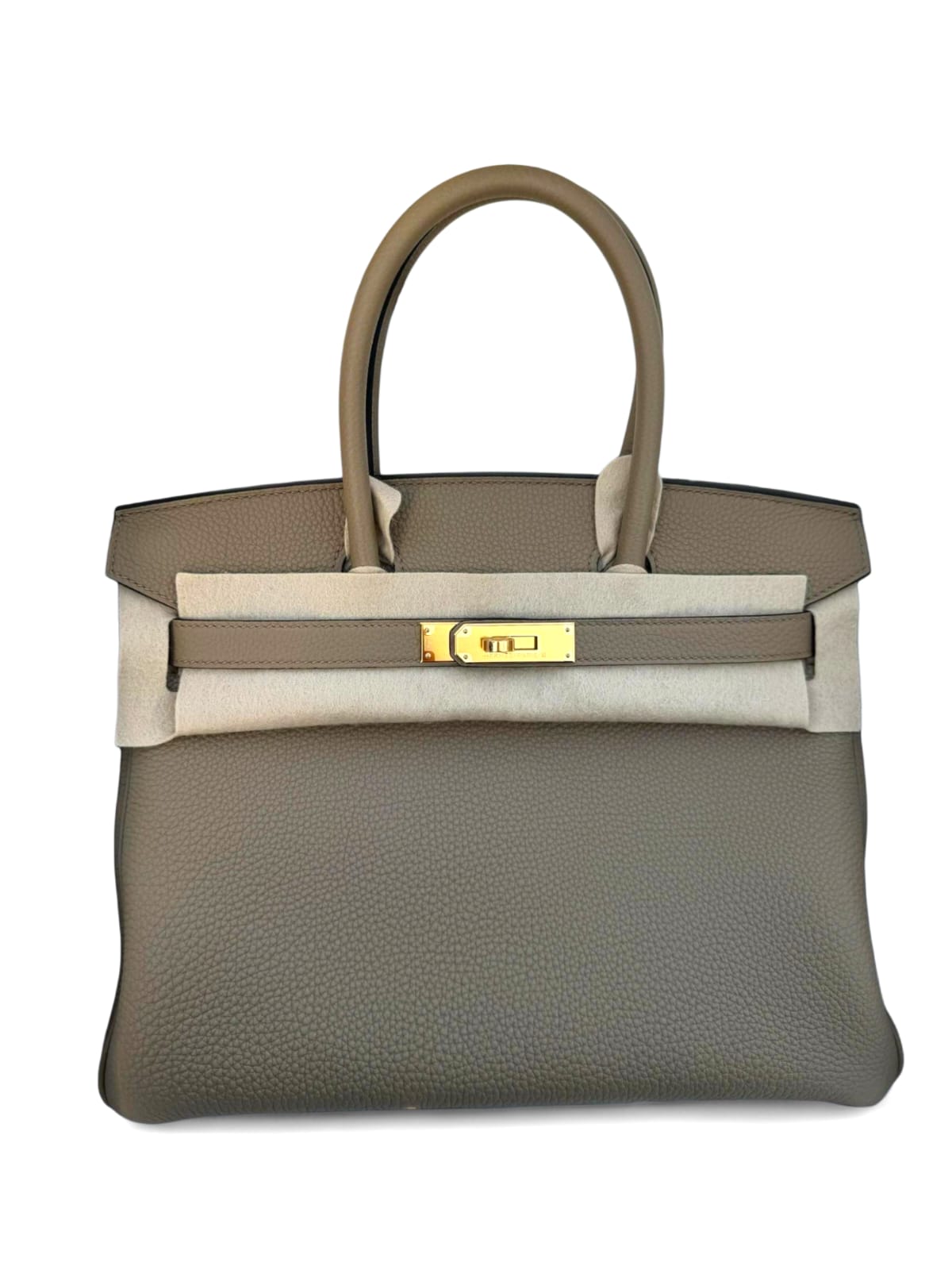 Hermes Birkin Retourne 30 Beige Marfa Togo GHW