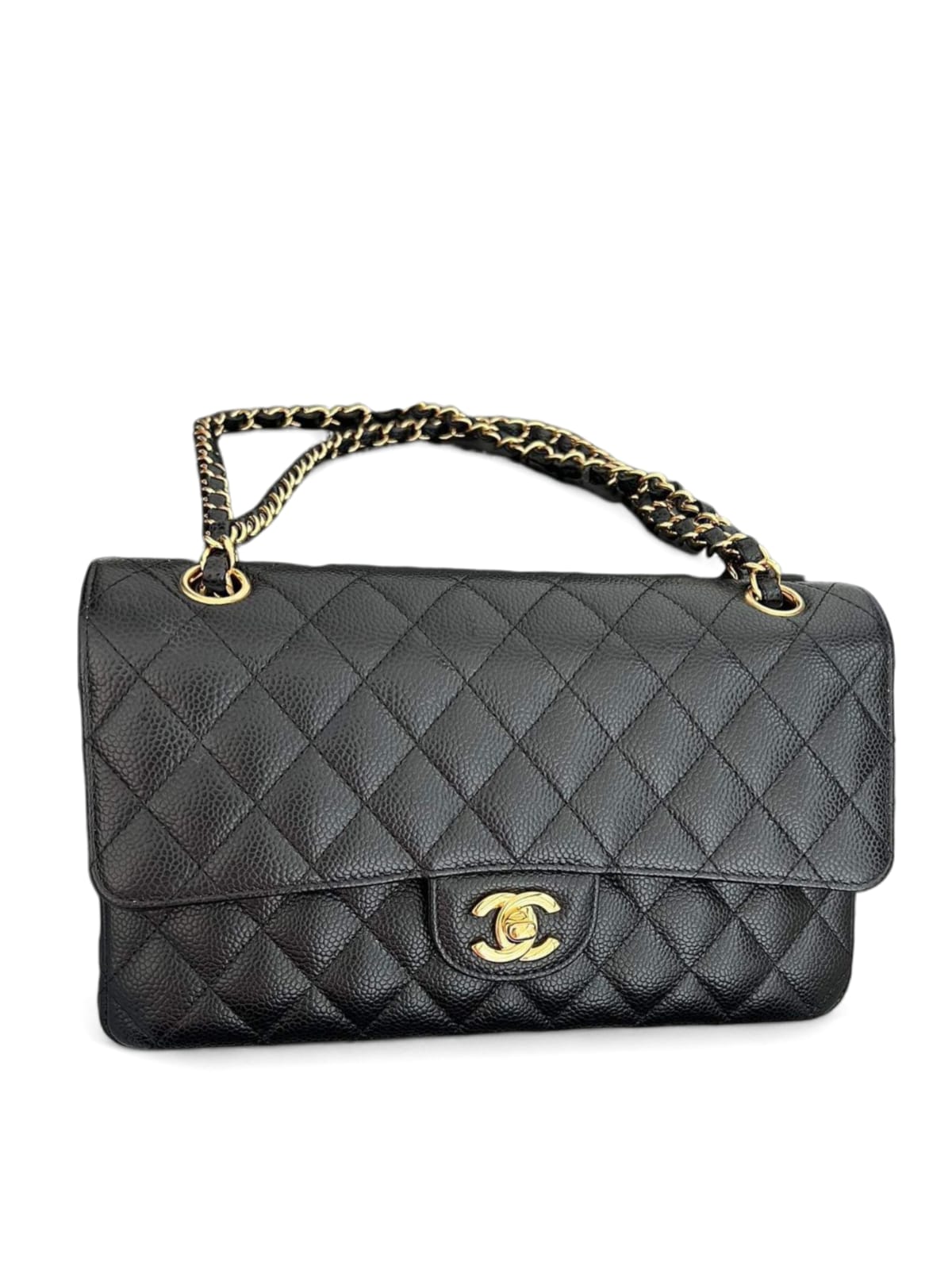 Chanel Classic Medium Black Caviar GHW (Copy)