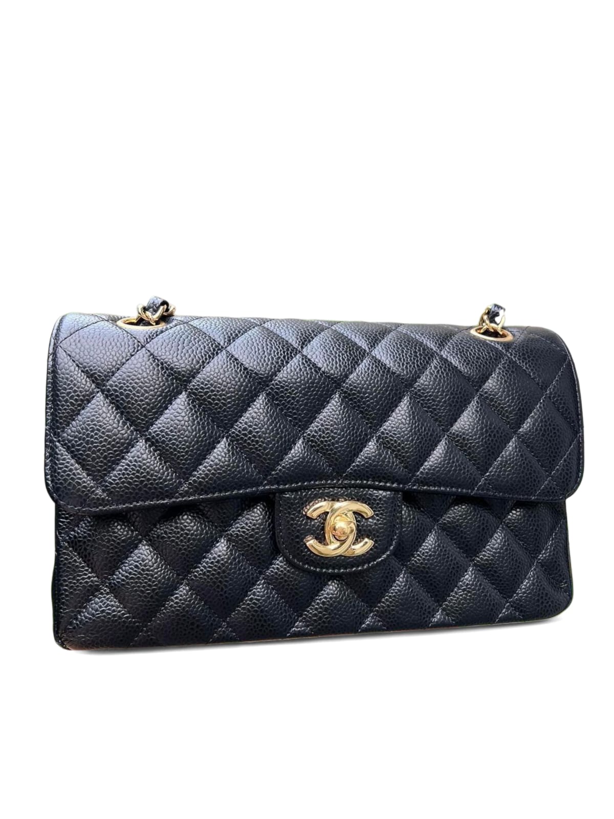 Chanel Classic Black Caviar GHW