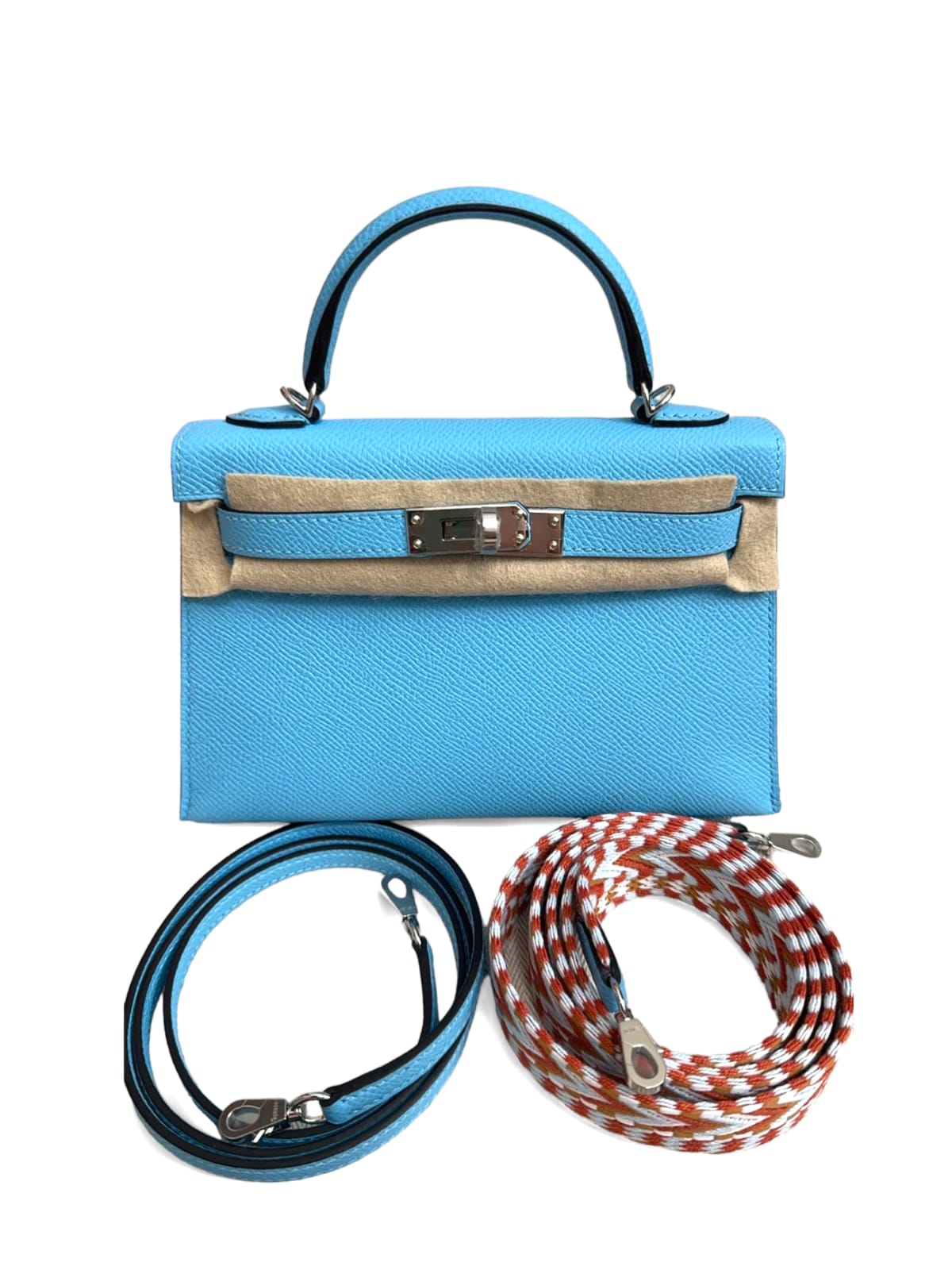 Hermes Kelly Sellier 20 Celeste Epsom PHW