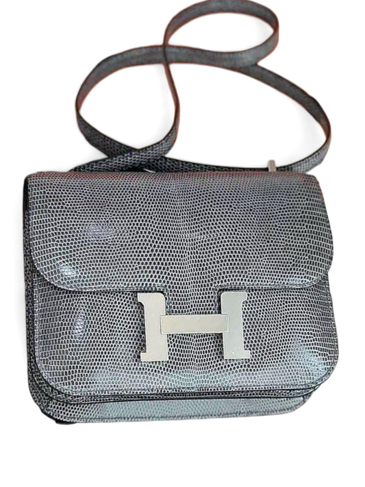 Hermes Constance 18 Ardoise Lizard PHW