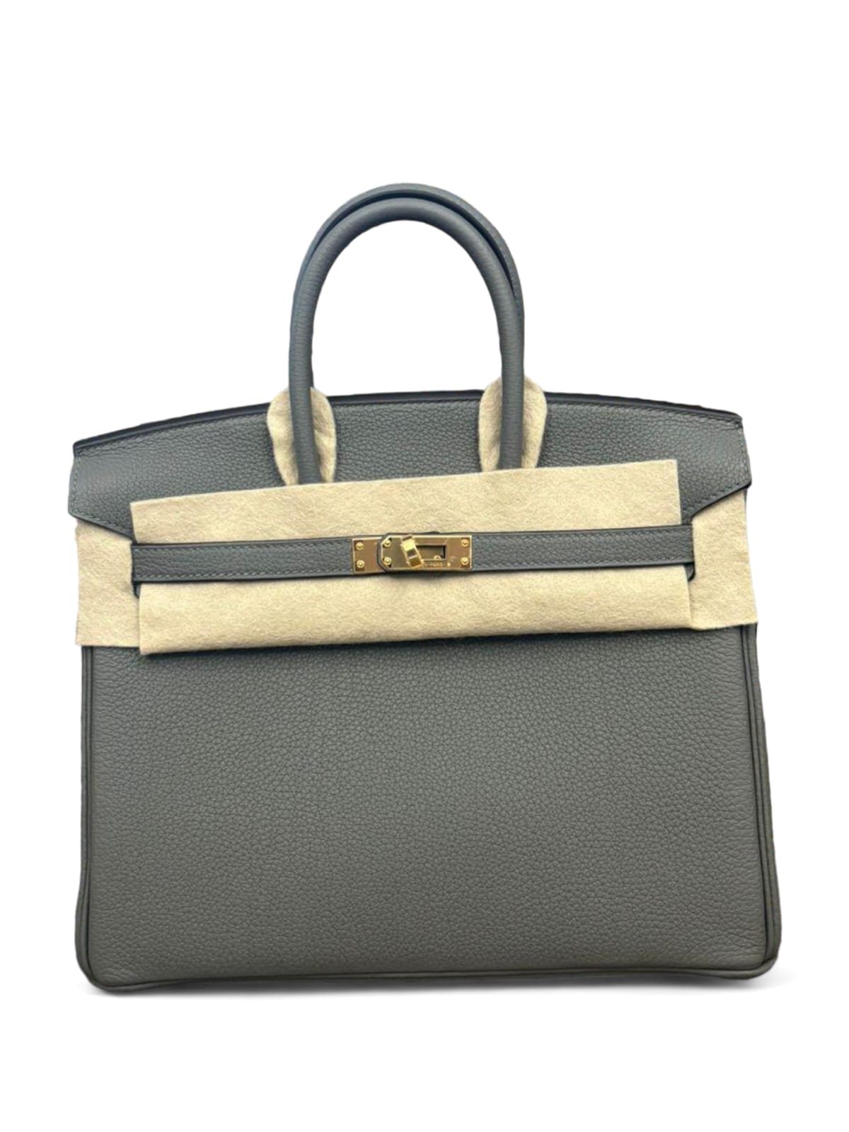 Hermes Birkin Retourne 25 Gris Meyer Togo GHW