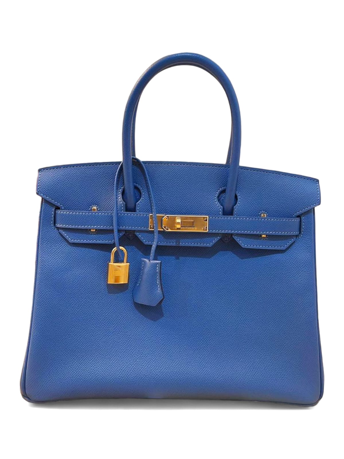 Hermes Birkin Retourne 30 Blue Azur Epsom GHW