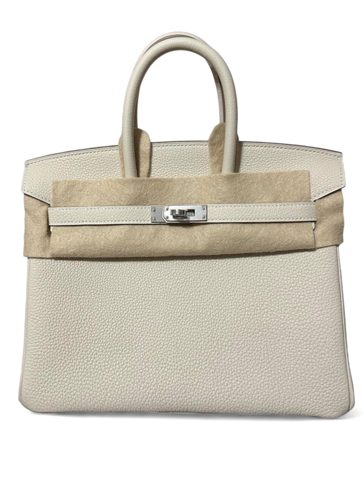 Hermes Birkin Retourne 25 Craie Togo PHW