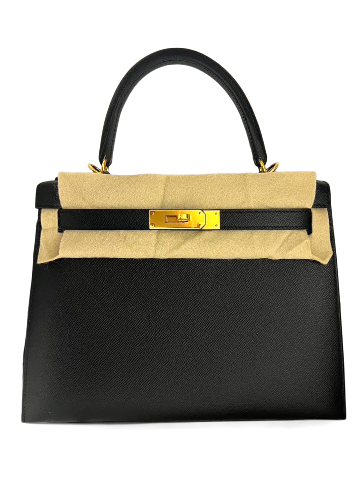 Hermes Kelly Sellier 28 Noir Epsom GHW