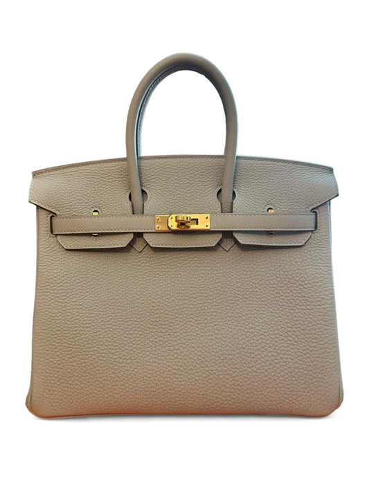 Hermes Birkin Retourne 25 Gris Perl Togo GHW