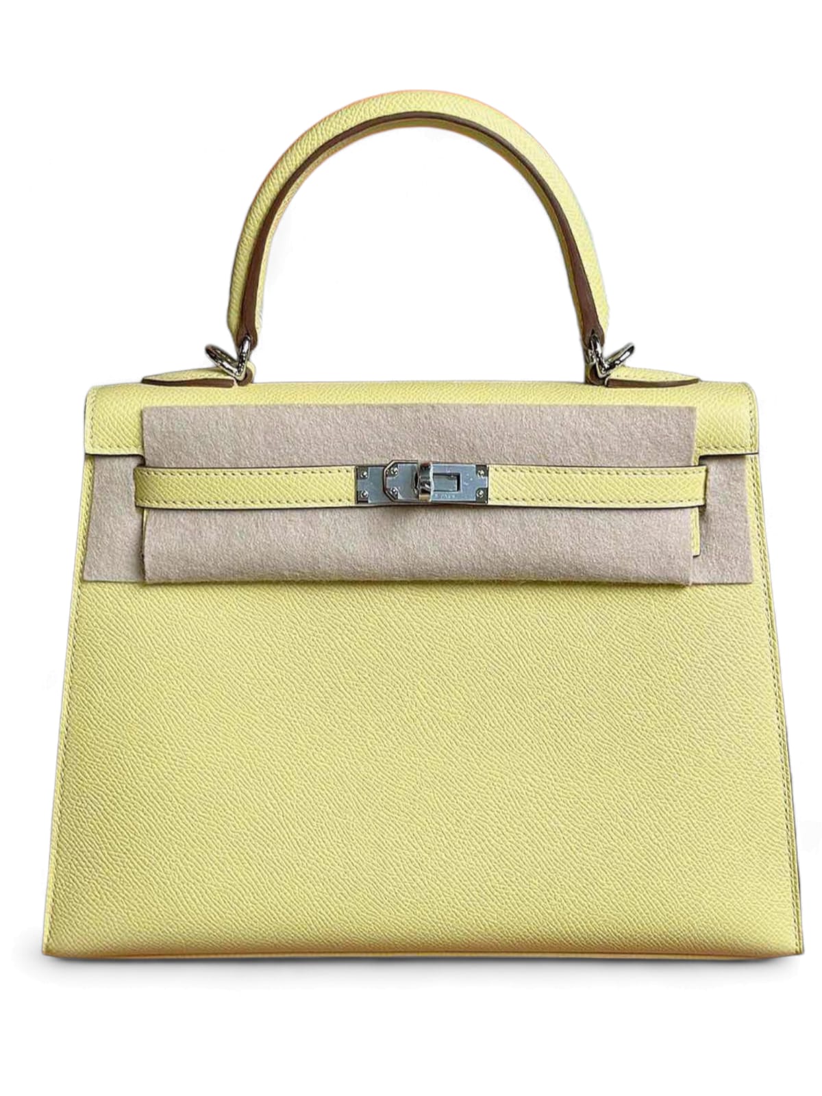 Hermes Kelly Sellier 25 Jaune Poussin Epsom PHW