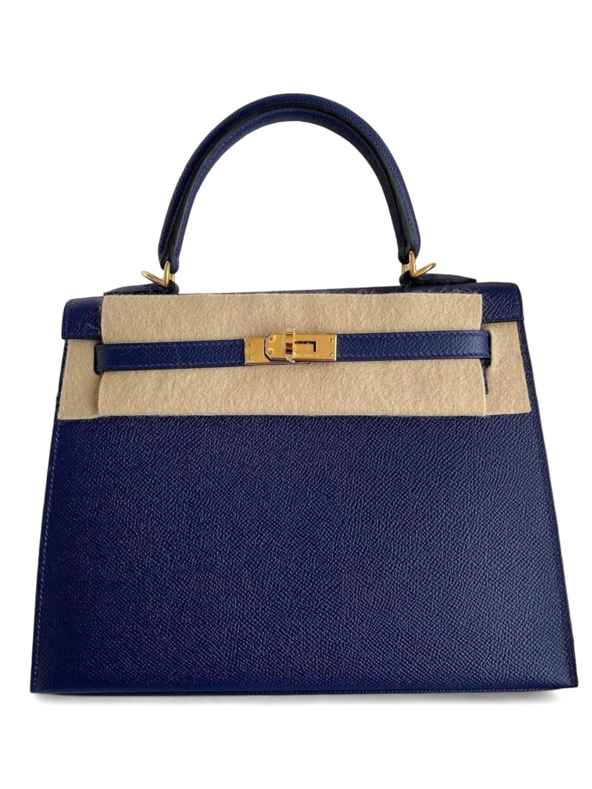 Hermes Kelly Sellier 25 Blue Navy Epsom GHW