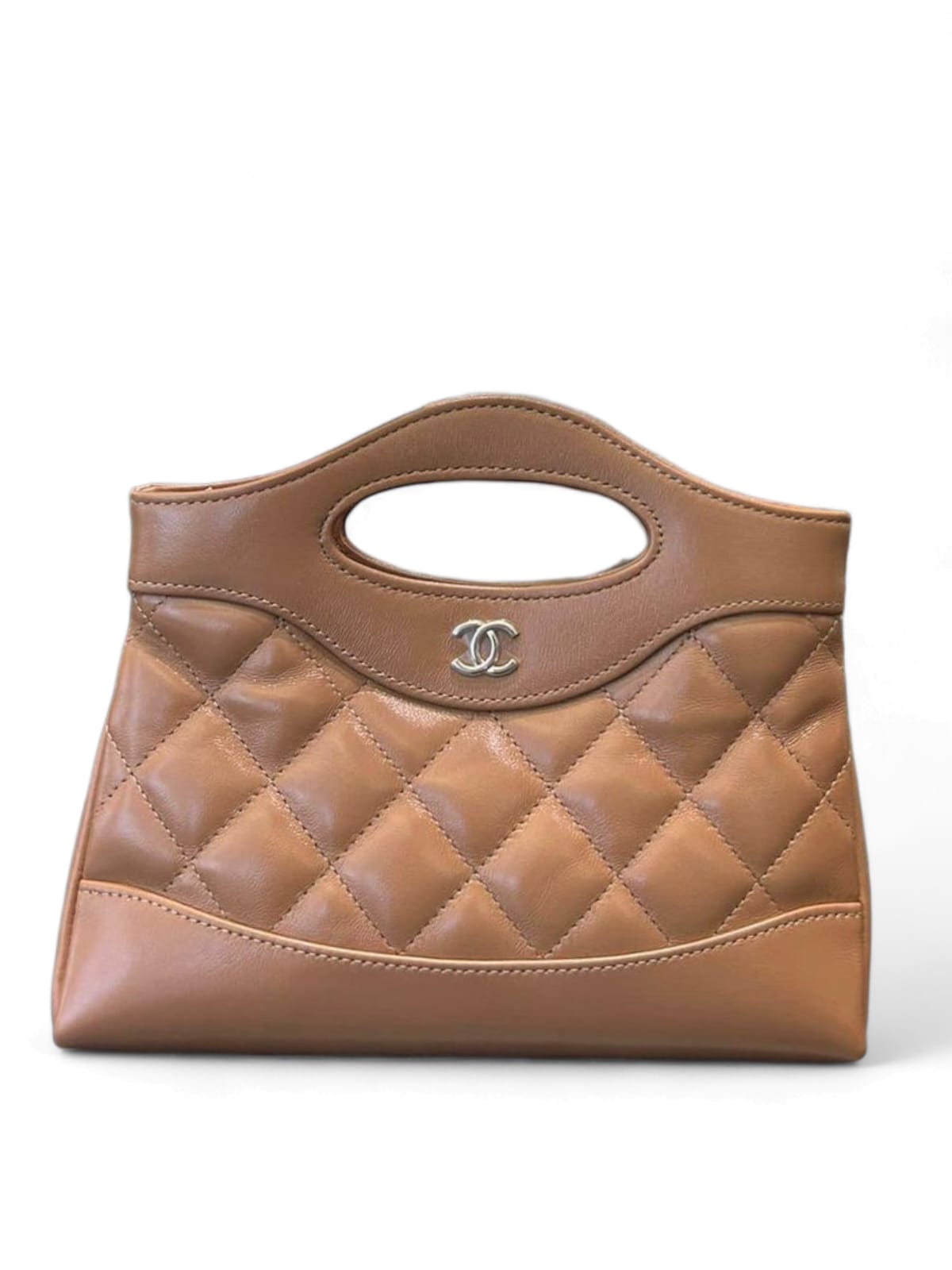 Chanel Hobo Nano Beige Calfskin LGHW 24B