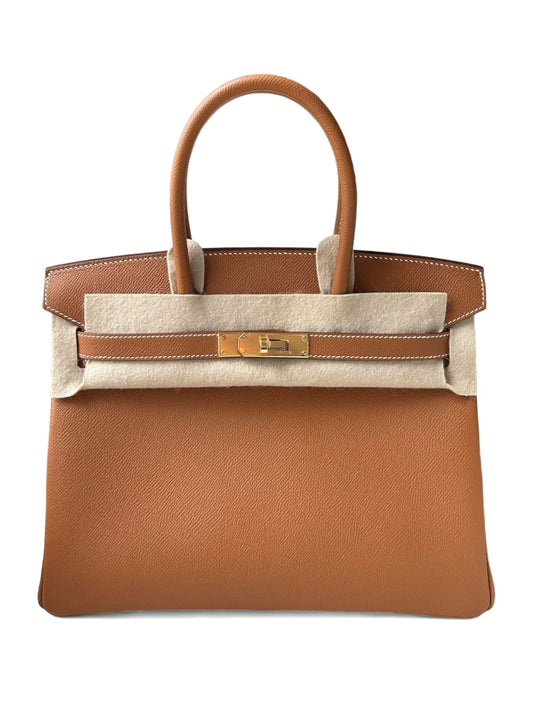 Hermes Birkin Retourne 30 Gold Epsom GHW