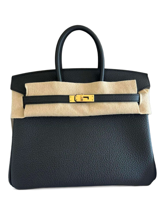 Hermes Birkin Retourne 25 Noir Togo GHW