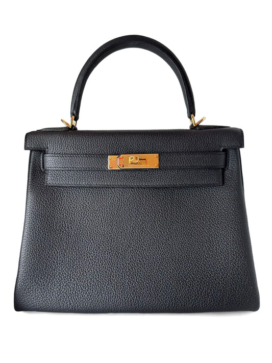 Hermes Kelly Retourne 28 Noir Togo GHW