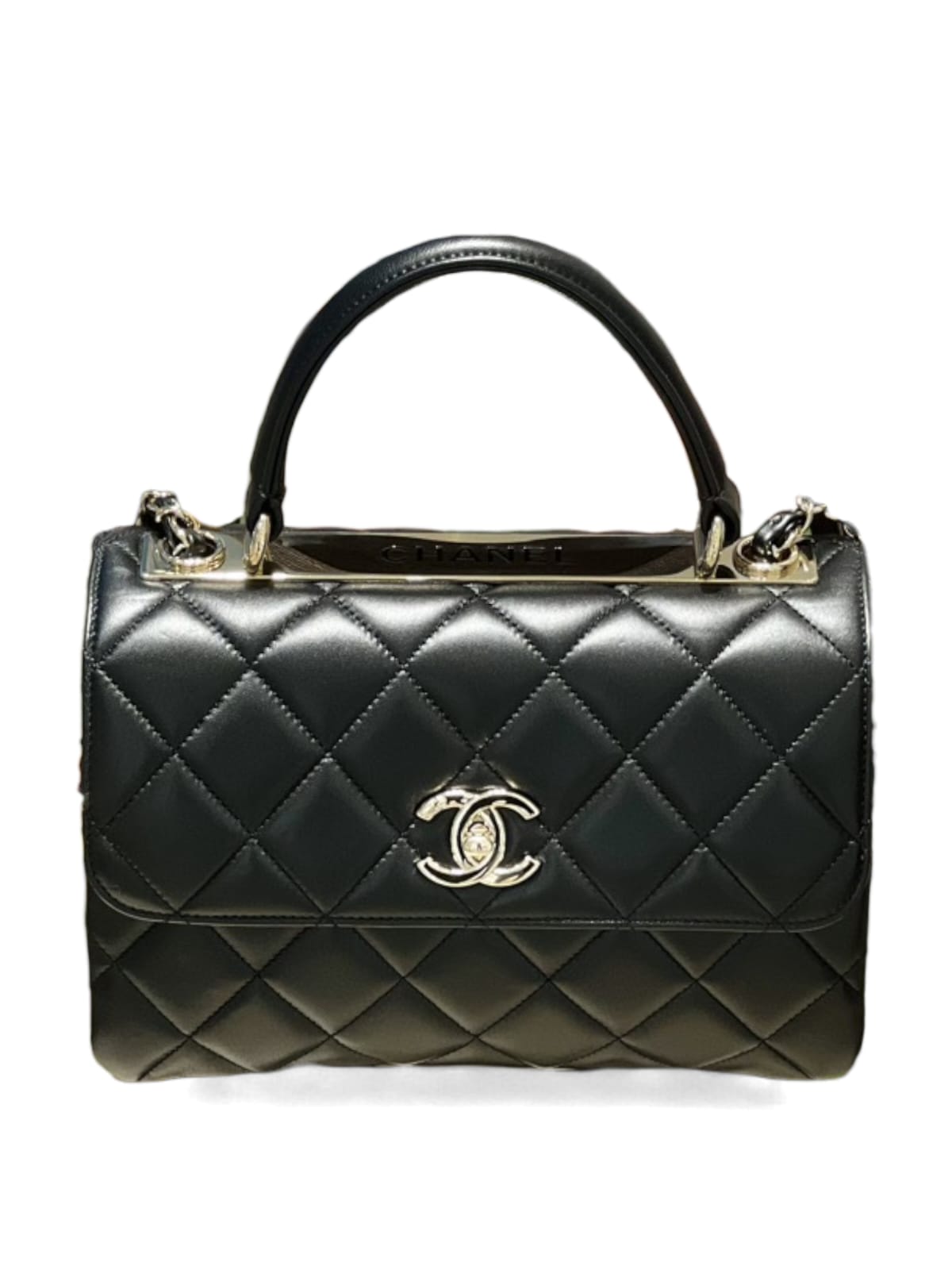 Chanel Trendy Small Black Lambskin LGHW