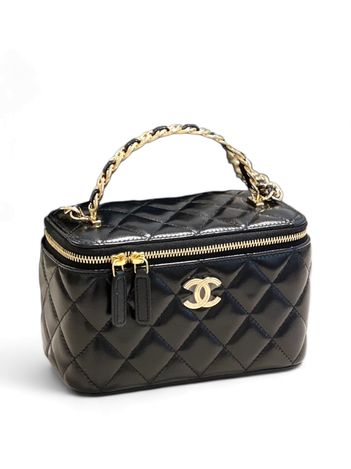 Chanel Vanity Handle Black Lambskin LGHW