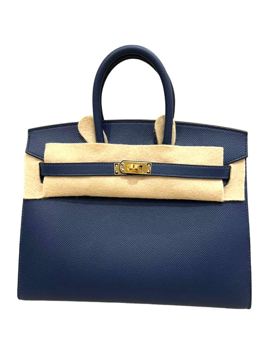 Hermes Birkin Sellier 25 Bleu De Prusse Epsom GHW