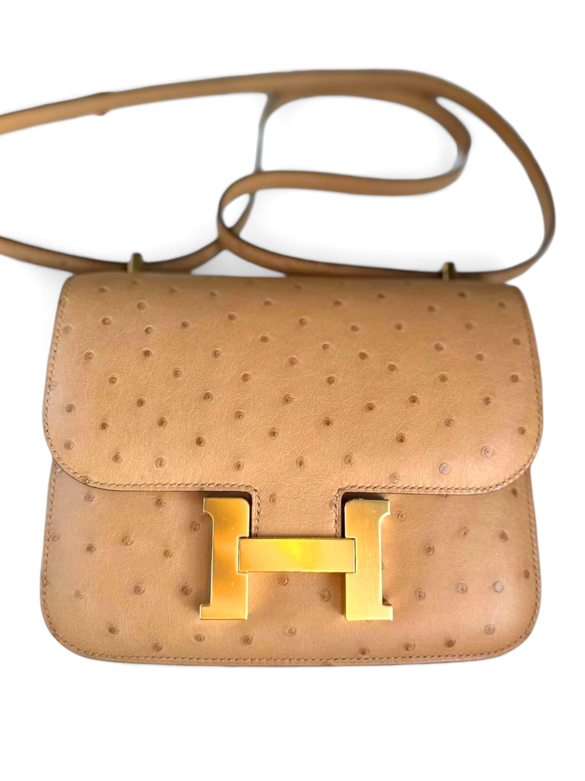 Hermes Constance 18 Chai Ostrich GHW