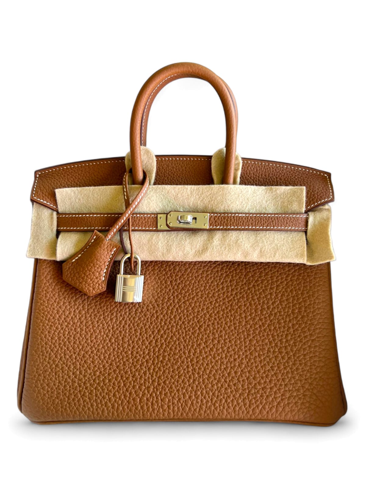 Hermes Birkin Retourne 25 Gold Togo PHW