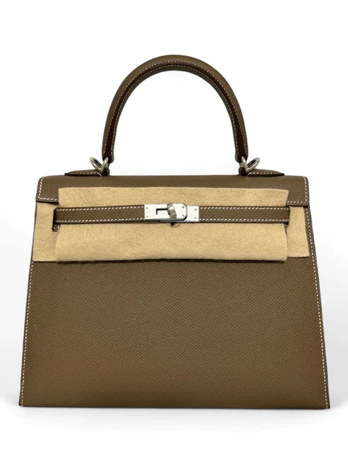 Hermes Kelly Sellier 25 Etoupe Epsom PHW