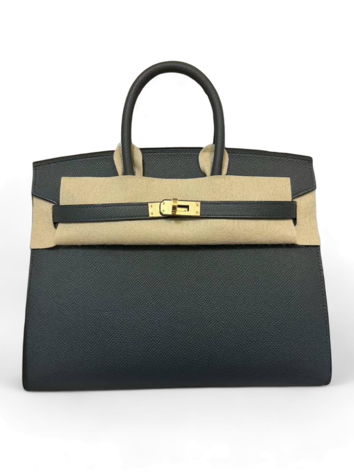 Hermes Birkin Sellier 25 Gris Misty Permabrass Hardware