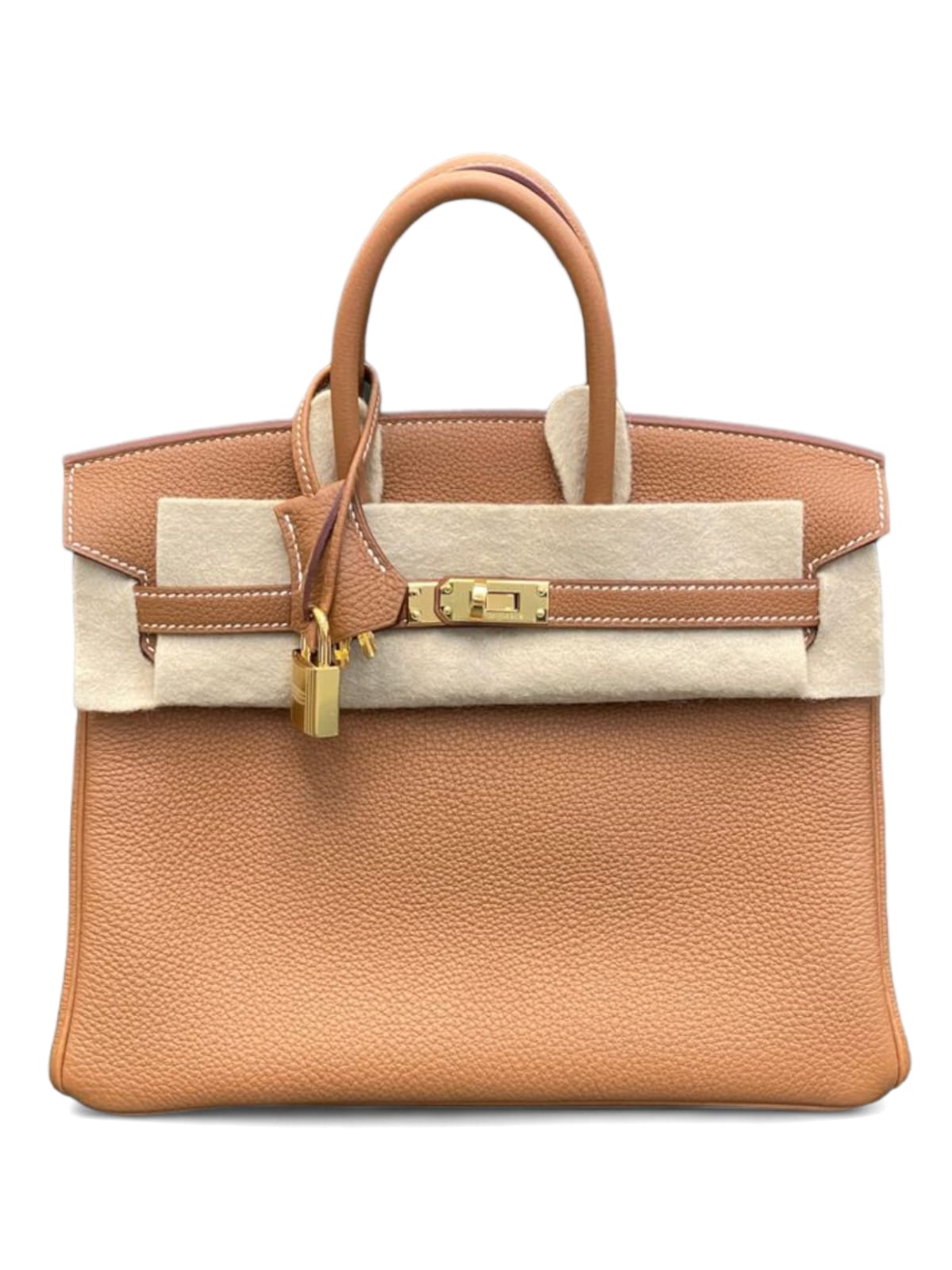 Hermes Birkin Retourne 25 Gold Togo GHW