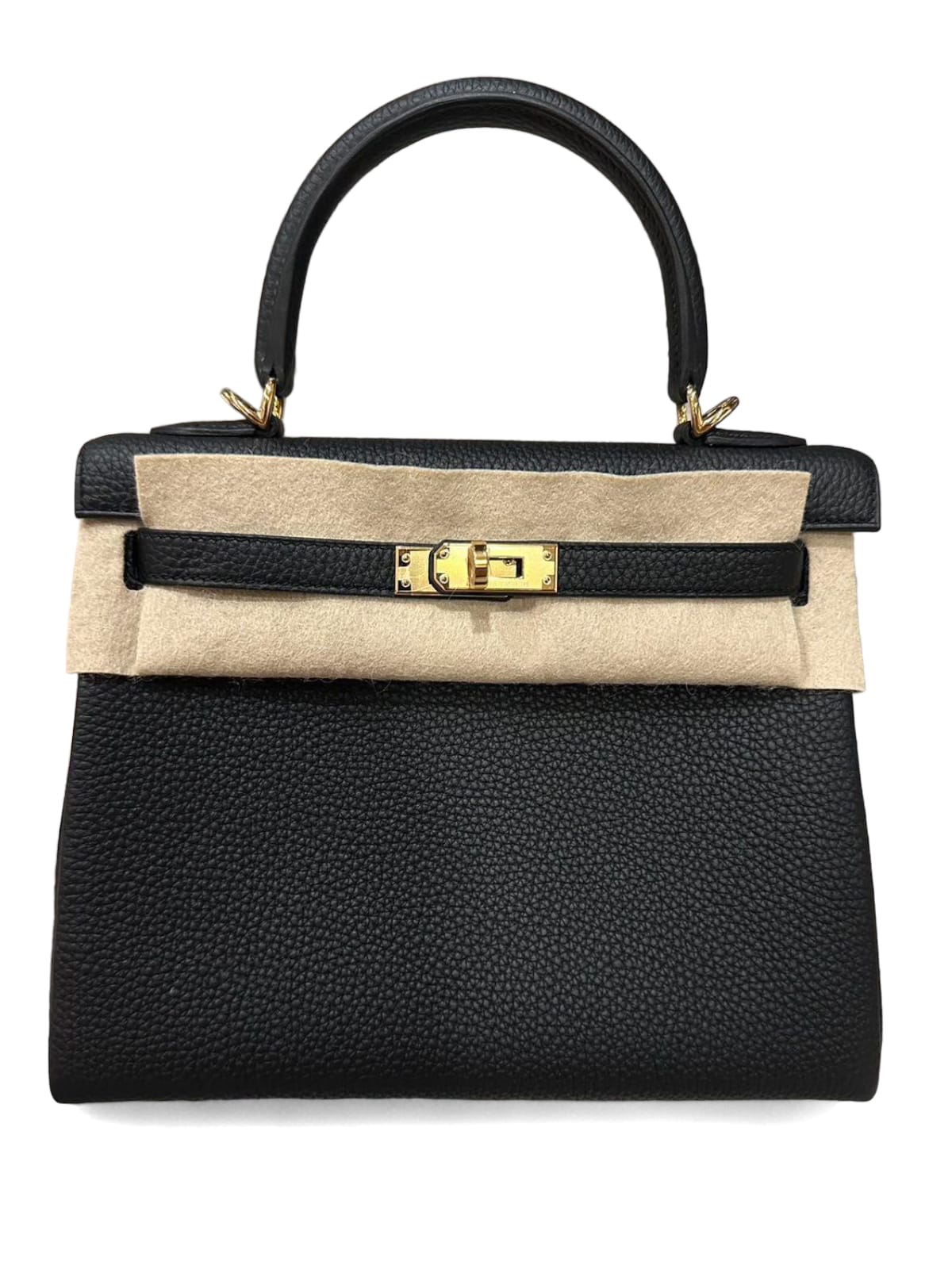 Hermes Kelly Retourne 25 Noir Togo GHW