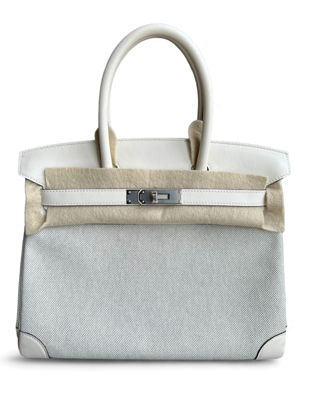 Hermes Birkin Retourne 30 Toile Nata Canvas & Swift PHW