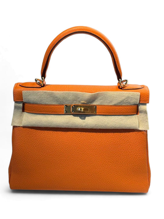 Hermes Kelly Retourne 28 Orange Togo GHW