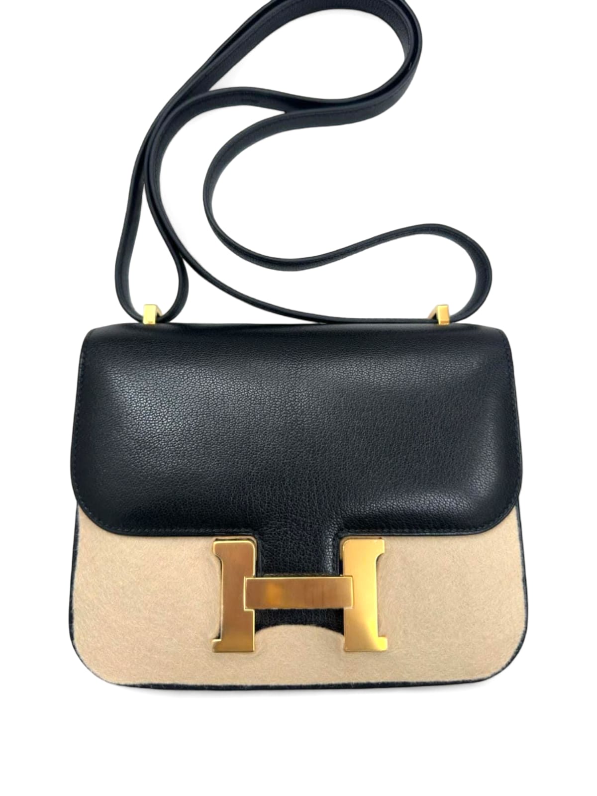 Hermes Constance 18 Noir Chevre GHW