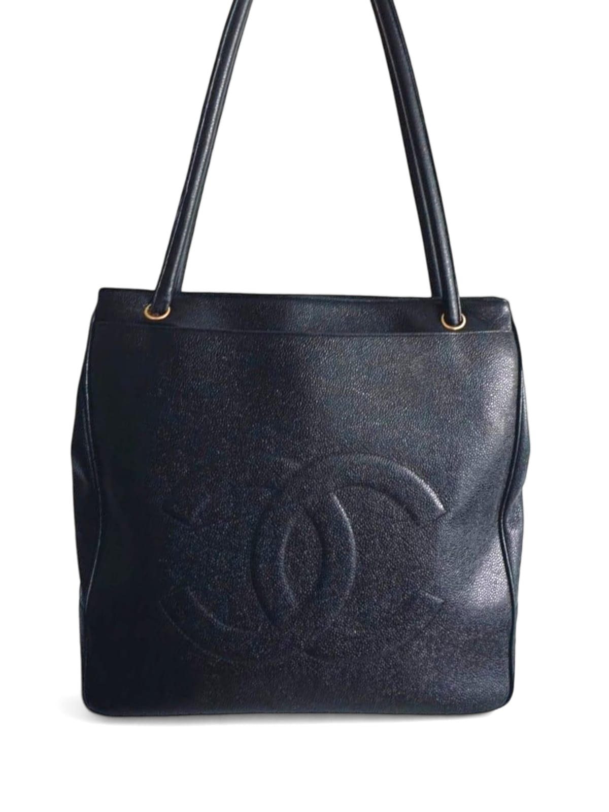 Chanel Vintage Timeless Tote Black Caviar GHW