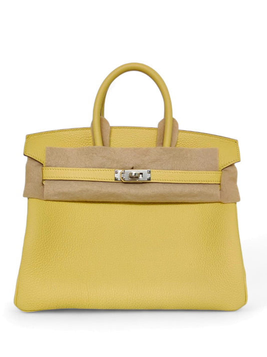 Hermes Birkin Retourne 25 Jaune Poussin PHW