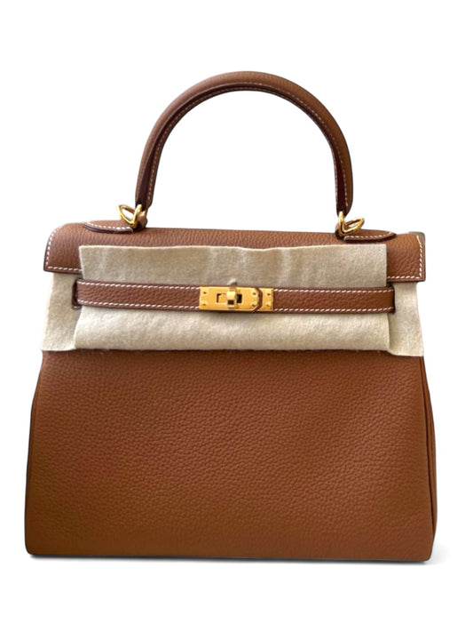 Hermes Kelly Retourne 25 Gold Togo GHW