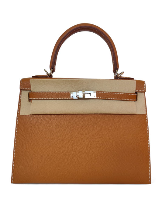 Hermes Kelly Sellier 25 Gold Epsom PHW